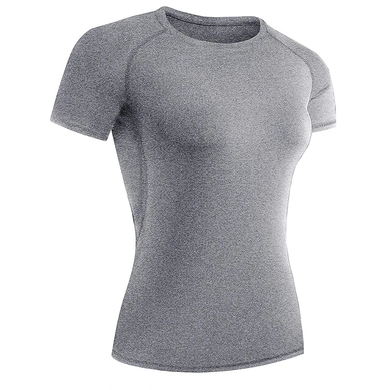 EliteFlex Compression Tee with tight fit, breathable fabric, and moisture-wicking technology designed for optimal muscle support during workouts.