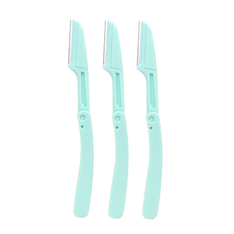 3pcs Fold Eyebrow Trimmer Scissors