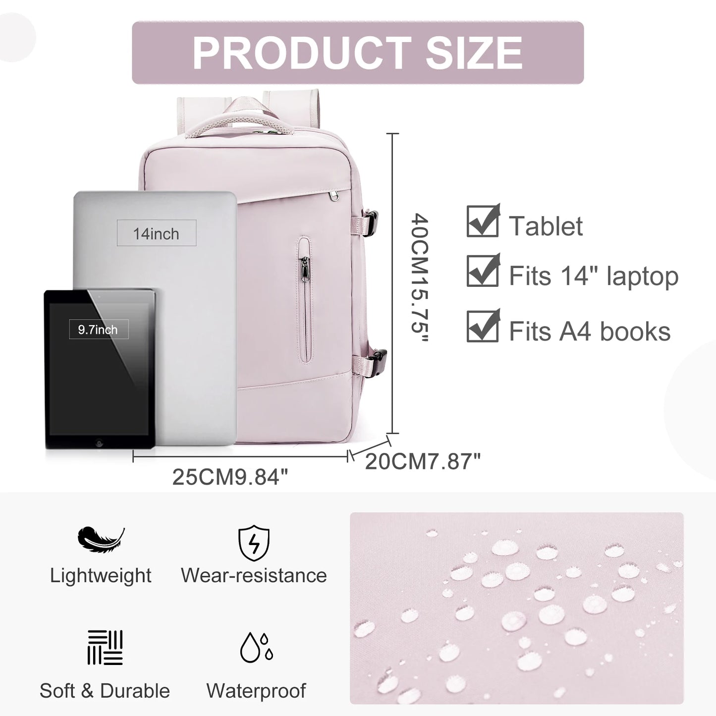 Stylish Cabin Backpack for Ryanair & Wizzair