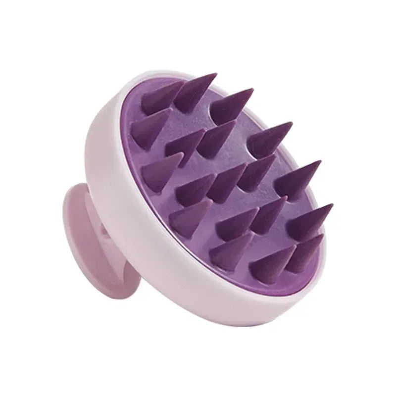 Silicone Shampoo Brush Head Scalp Massage Comb Hair