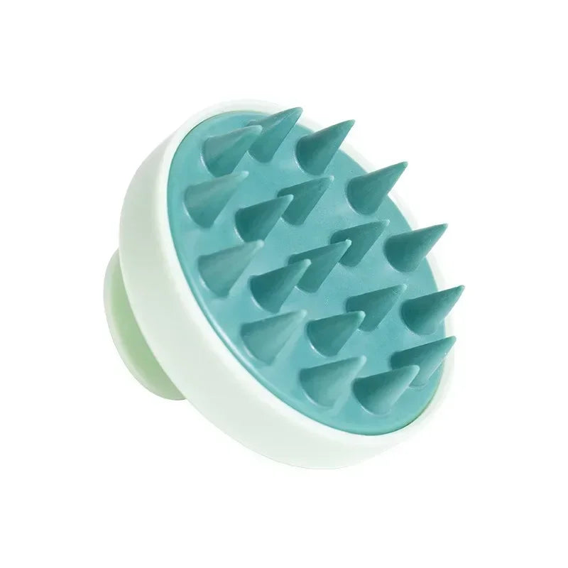 Silicone Shampoo Brush Head Scalp Massage Comb Hair