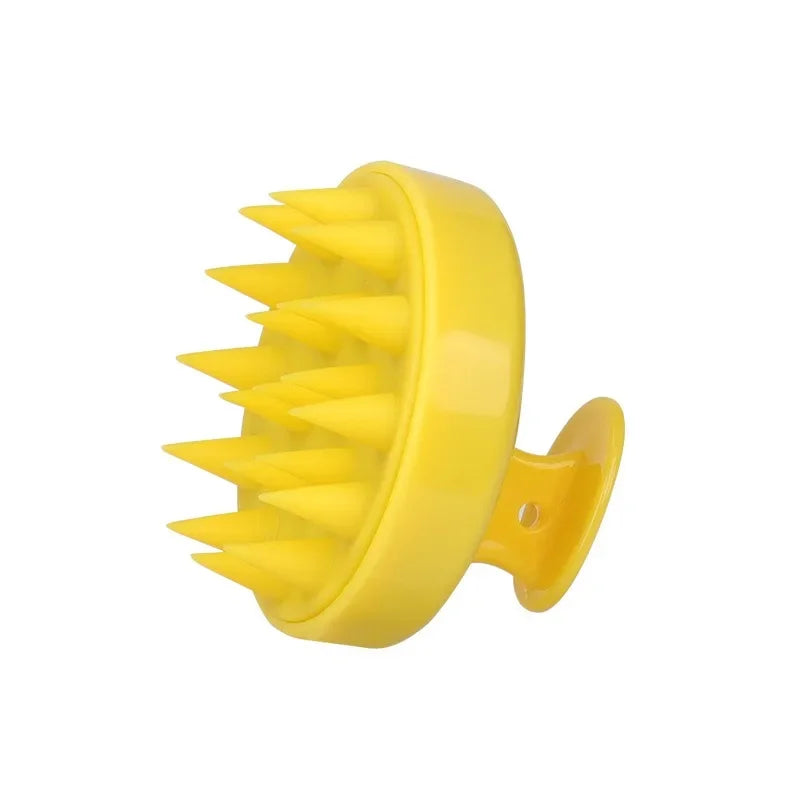 Silicone Shampoo Brush Head Scalp Massage Comb Hair