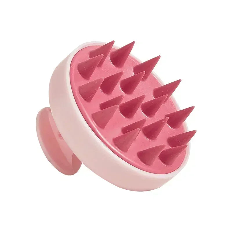 Silicone Shampoo Brush Head Scalp Massage Comb Hair