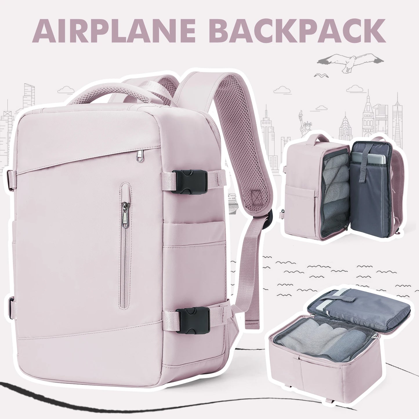 Stylish Cabin Backpack for Ryanair & Wizzair