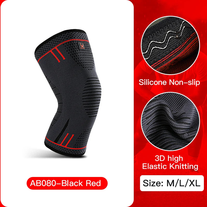 Elite ProGuard Compression Knee Sleeve for Gym, Running, Basketball & Sports Protection