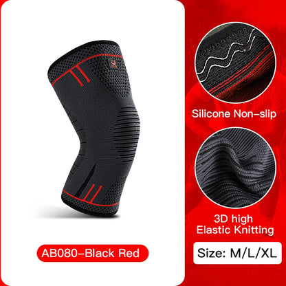 Elite ProGuard Compression Knee Sleeve for Gym, Running, Basketball & Sports Protection