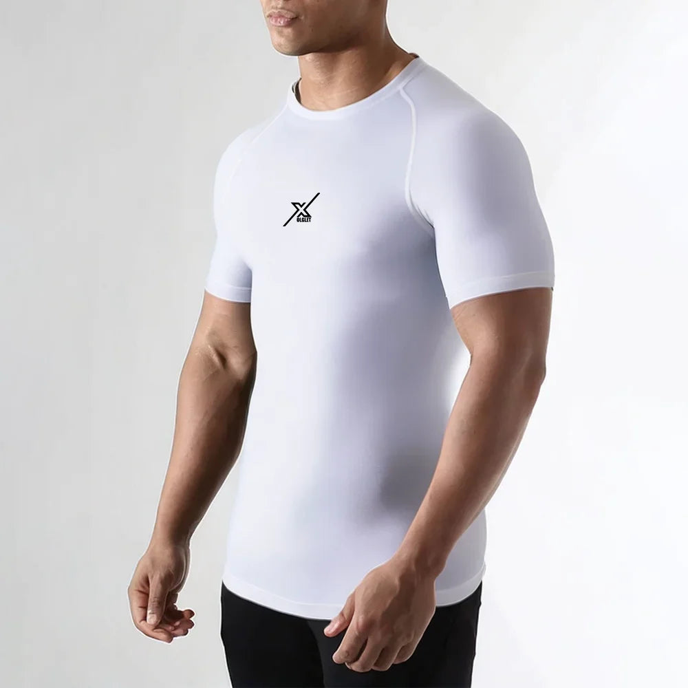 EliteDry Training Tee with moisture-wicking fabric, breathable mesh panels, and athletic fit designed for peak performance during workouts.