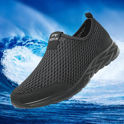 Elite Quick-Dry Aqua Sneakers featuring breathable mesh, water-draining soles, and lightweight design for comfort and grip in wet environments
