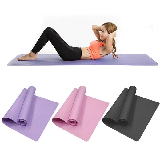 Elite FlexiMat 4MM Thick Fitness Mat for Yoga, Pilates, Gymnastics & Home Workouts