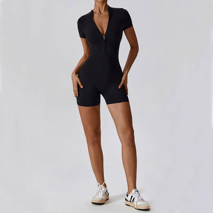 Elite Summer Yoga Jumpsuit with a sleeveless, body-hugging fit and breathable, stretch fabric—ideal for yoga, pilates, or warm-weather activewear