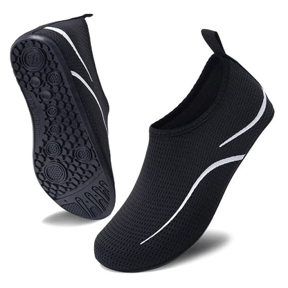 Elite Quick-Dry Aqua Shoes with breathable mesh, flexible soles, and fast-draining design—perfect for water sports, beach walks, and wet terrain.