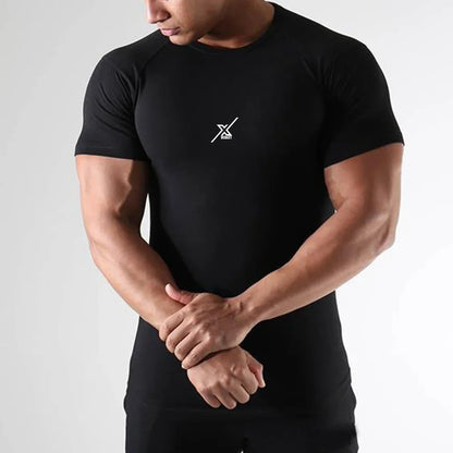 EliteDry Training Tee with moisture-wicking fabric, breathable mesh panels, and athletic fit designed for peak performance during workouts.