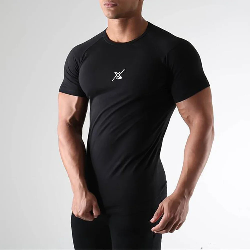 EliteDry Training Tee with moisture-wicking fabric, breathable mesh panels, and athletic fit designed for peak performance during workouts.