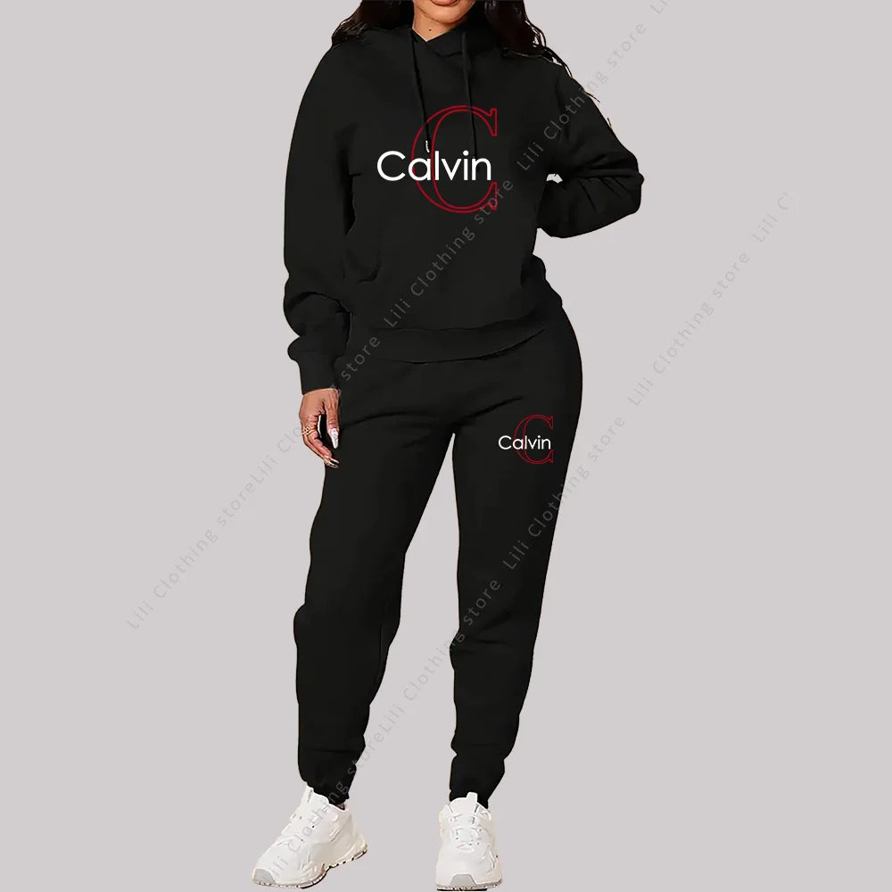 Elite LuxeTrend Women’s Tracksuit Set for Elegant Sportswear & Street Style