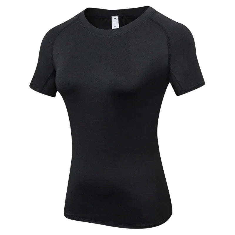 EliteFlex Compression Tee with tight fit, breathable fabric, and moisture-wicking technology designed for optimal muscle support during workouts.