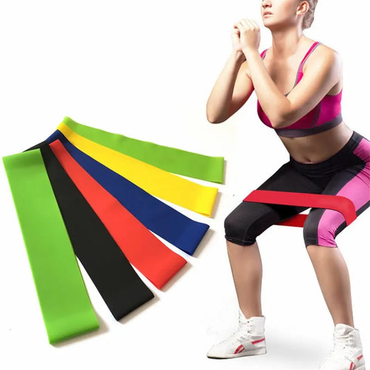 Elite FlexiBand 5pcs Resistance Loop Set for Butt, Legs, Stretching & Full Body Workouts