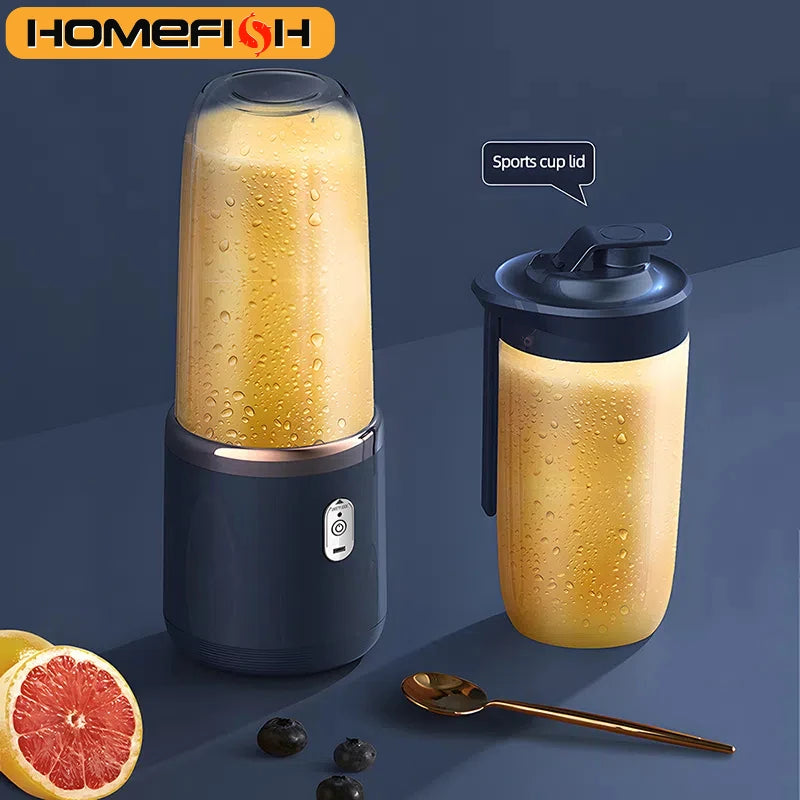 Blend & Go – Portable USB 400ml Juicer Cup for Smoothies Anywhere!
