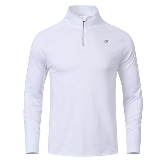 Elite UPF 50 Sport T-shirt made from lightweight, moisture-wicking fabric offering sun protection and breathable comfort during outdoor activities.