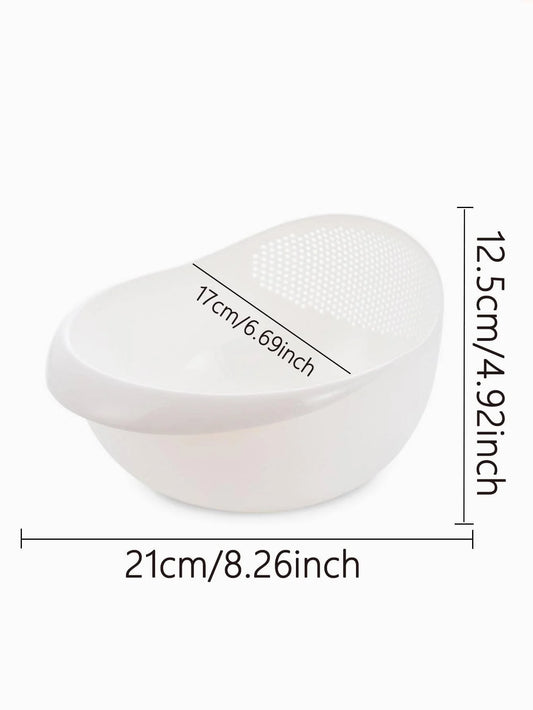 Multifunctional Rice & Fruit Washing Colander Bowl