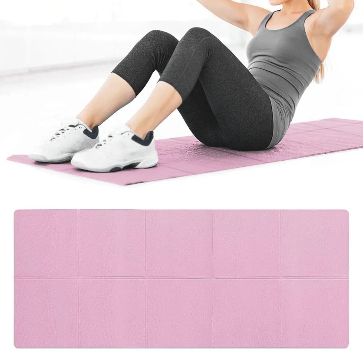 Elite FlexiMat 4MM Thick Fitness Mat for Yoga, Pilates, Gymnastics & Home Workouts