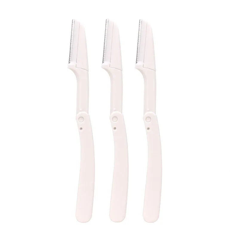 3pcs Fold Eyebrow Trimmer Scissors