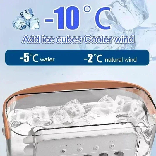 3-in-1 Mini Air Cooler | Fan, Humidifier & LED Night Light