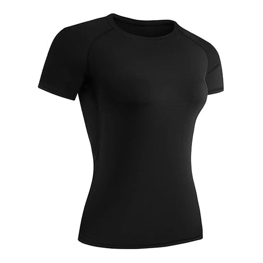 EliteFlex Compression Tee with tight fit, breathable fabric, and moisture-wicking technology designed for optimal muscle support during workouts.
