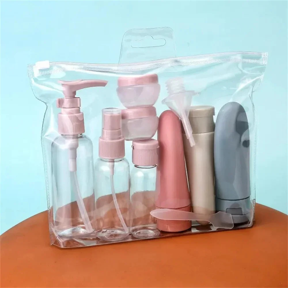 11pcs Travel Bottles Set With Storage Bag