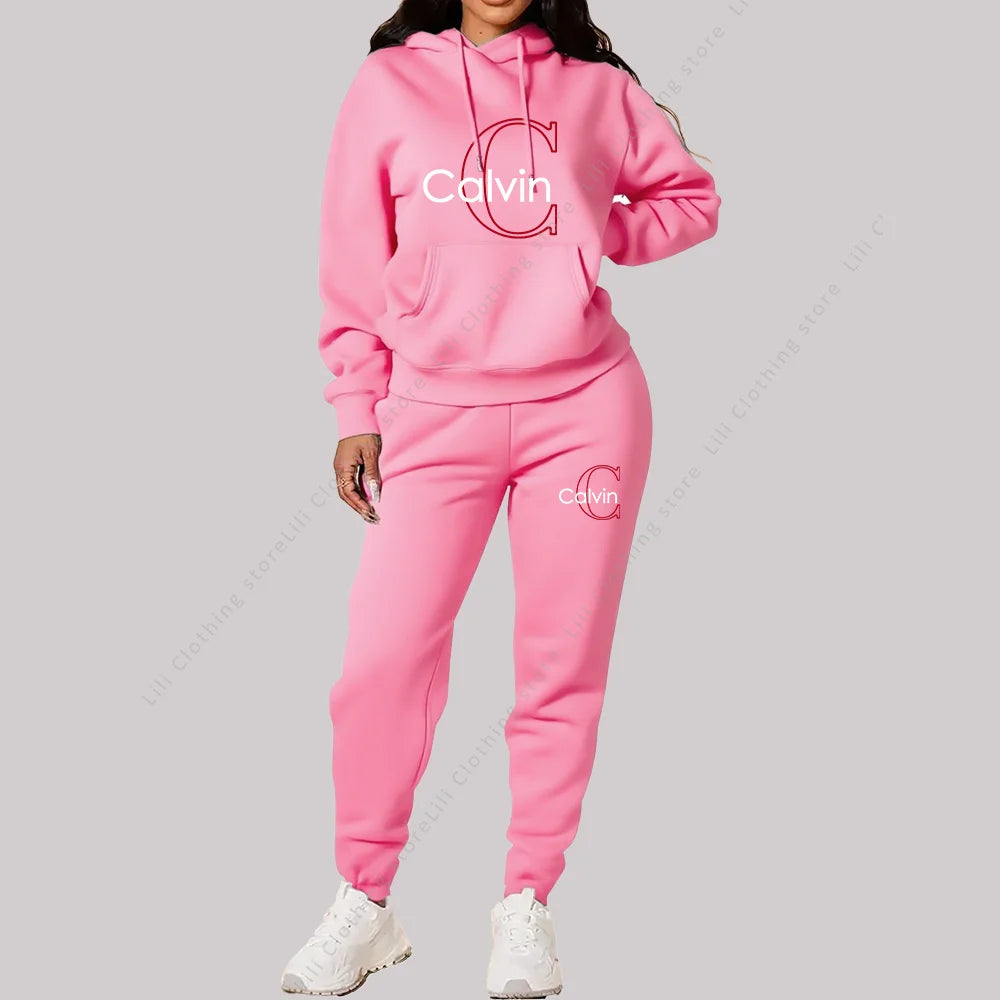 Elite LuxeTrend Women’s Tracksuit Set for Elegant Sportswear & Street Style