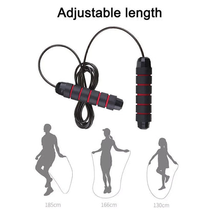 Elite ProJump 2,8/ 3m Steel Wire Jump Rope for CrossFit, Boxing, Fitness & Weight Loss Training