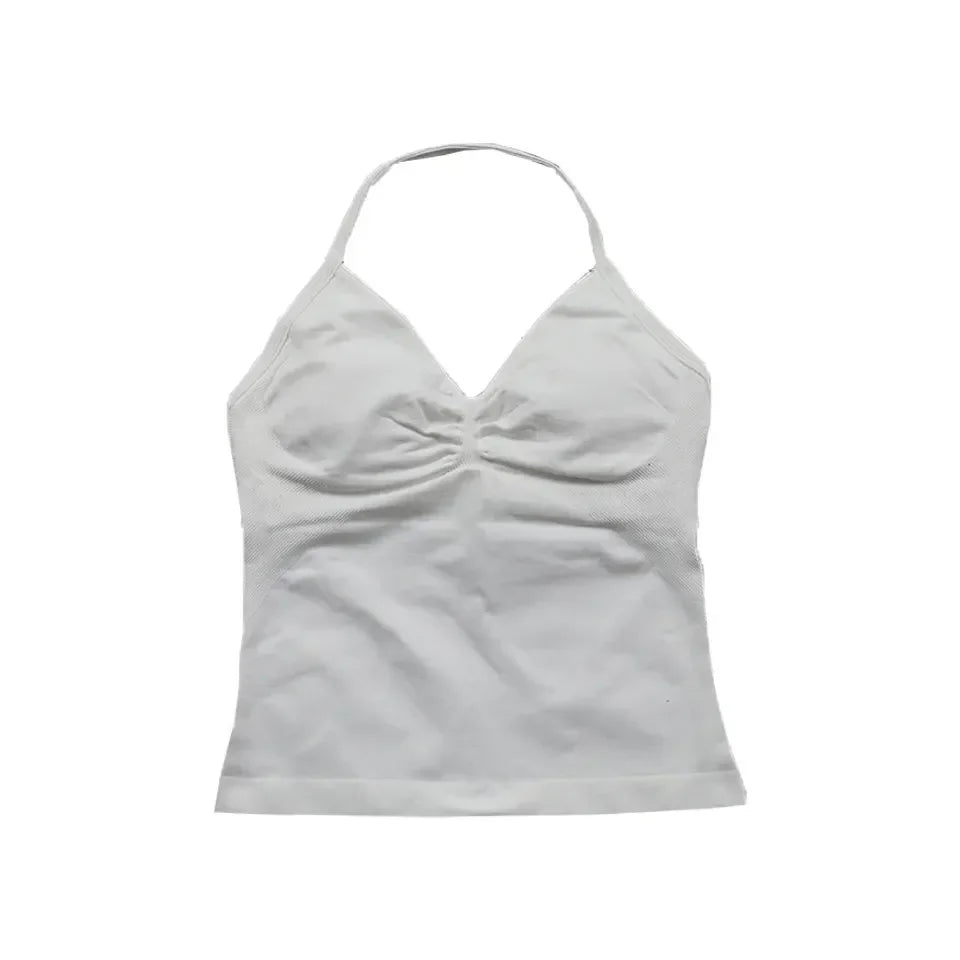 Elite Strappy Yoga Bra Top with crisscross back design, supportive fit, and breathable fabric—perfect for yoga, pilates, or low-impact workouts