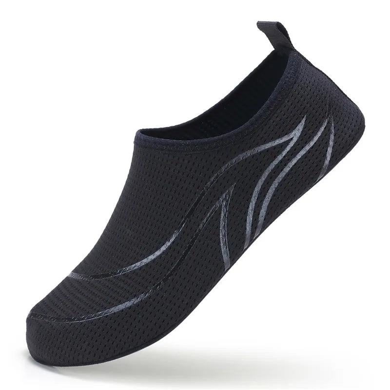 Elite Quick-Dry Aqua Shoes with breathable mesh, flexible soles, and fast-draining design—perfect for water sports, beach walks, and wet terrain.