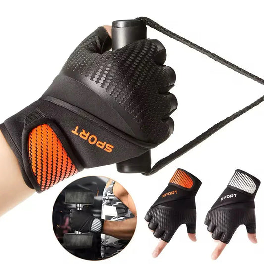 Elite Grip Workout Gloves with padded palms, adjustable wrist straps, and breathable material for enhanced grip and comfort during workouts.