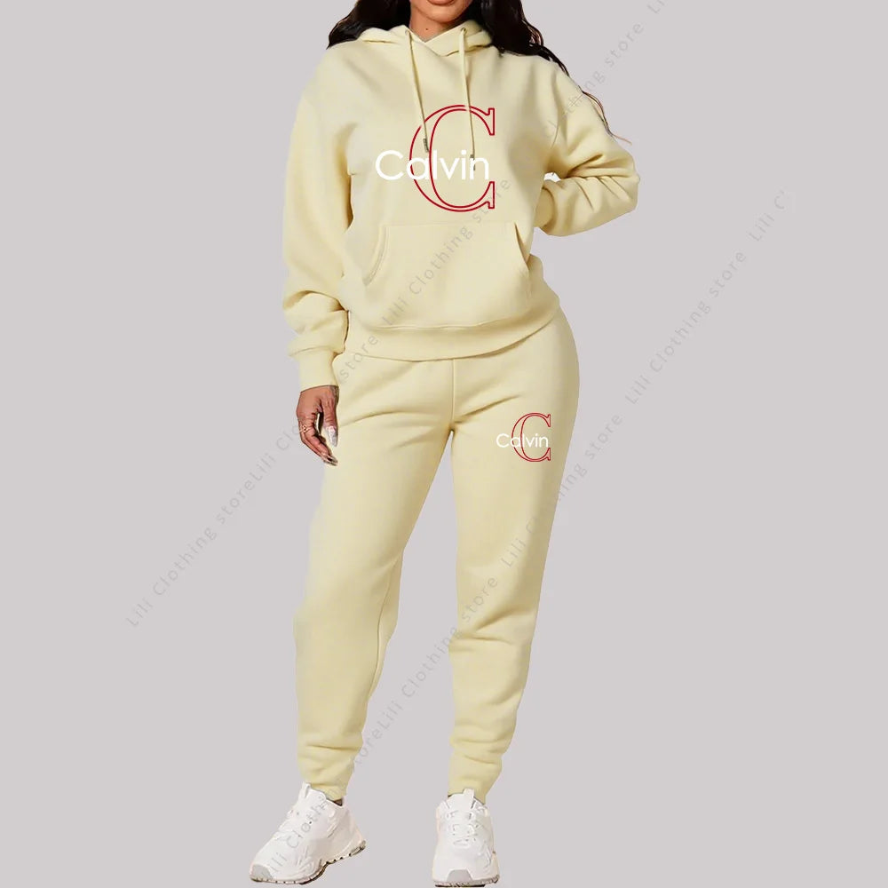 Elite LuxeTrend Women’s Tracksuit Set for Elegant Sportswear & Street Style