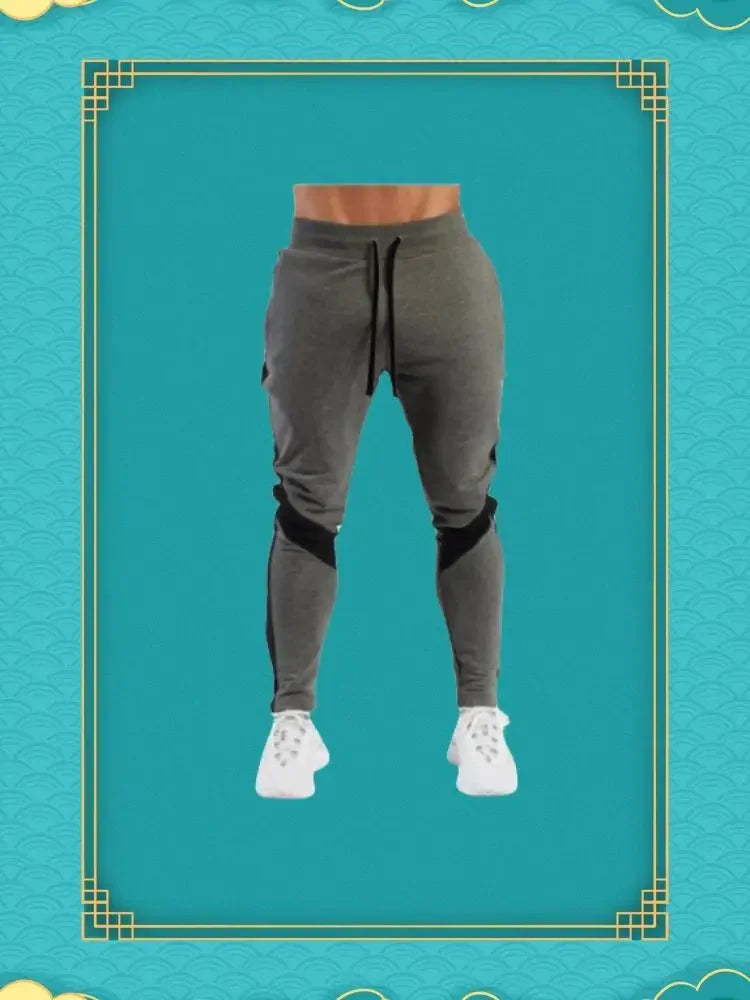 EliteFit Men Jogger Pants with tapered legs, zippered pockets, and breathable stretch fabric—designed for active comfort and modern athletic style.