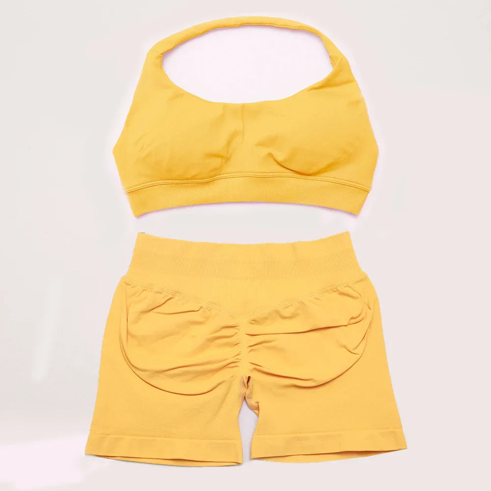 Elite Dynamic Impact Gym Set featuring a matching performance top and leggings with compression support, breathable fabric, and a sleek athletic designElite Dynamic Impact Gym Set featuring a matching performance top and leggings with compression support, breathable fabric, and a sleek athletic design