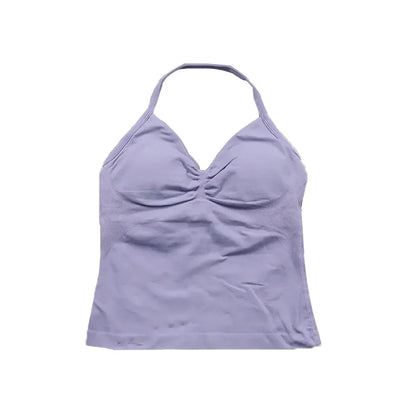 Elite Strappy Yoga Bra Top with crisscross back design, supportive fit, and breathable fabric—perfect for yoga, pilates, or low-impact workouts