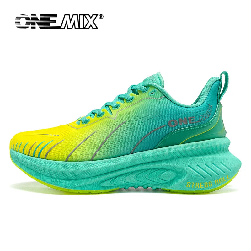 Elite Air-Cushion Running Shoes with breathable mesh upper, cushioned sole for shock absorption, and lightweight design for enhanced running performance