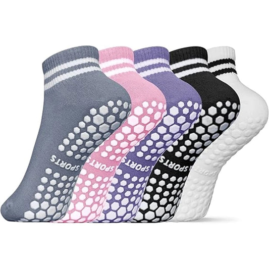 Elite YogaGrip Non-Slip Socks for Ballet, Workout & Fitness