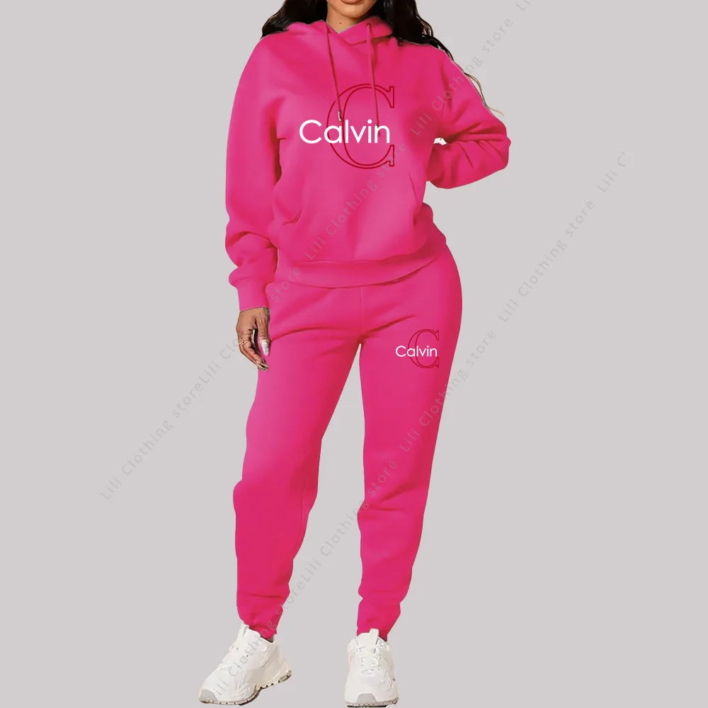 Elite LuxeTrend Women’s Tracksuit Set for Elegant Sportswear & Street Style