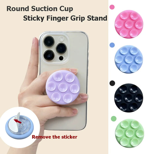 Round Silicone Suction Pad For Mobile Phone