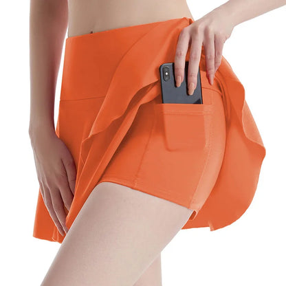 ElitePlay Pleated Sport Skirt featuring lightweight, breathable fabric and stylish pleats for comfortable movement during tennis, running, or casual wear